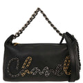 Chanel 2019 Black Calfskin Signature 2way Shoulder Handbag