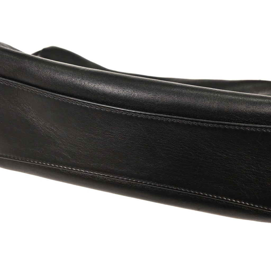 Chanel 2019 Black Calfskin Signature 2way Shoulder Handbag