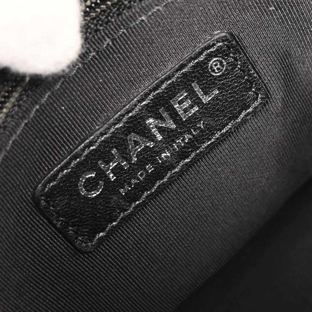 Chanel 2019 Black Calfskin Signature 2way Shoulder Handbag