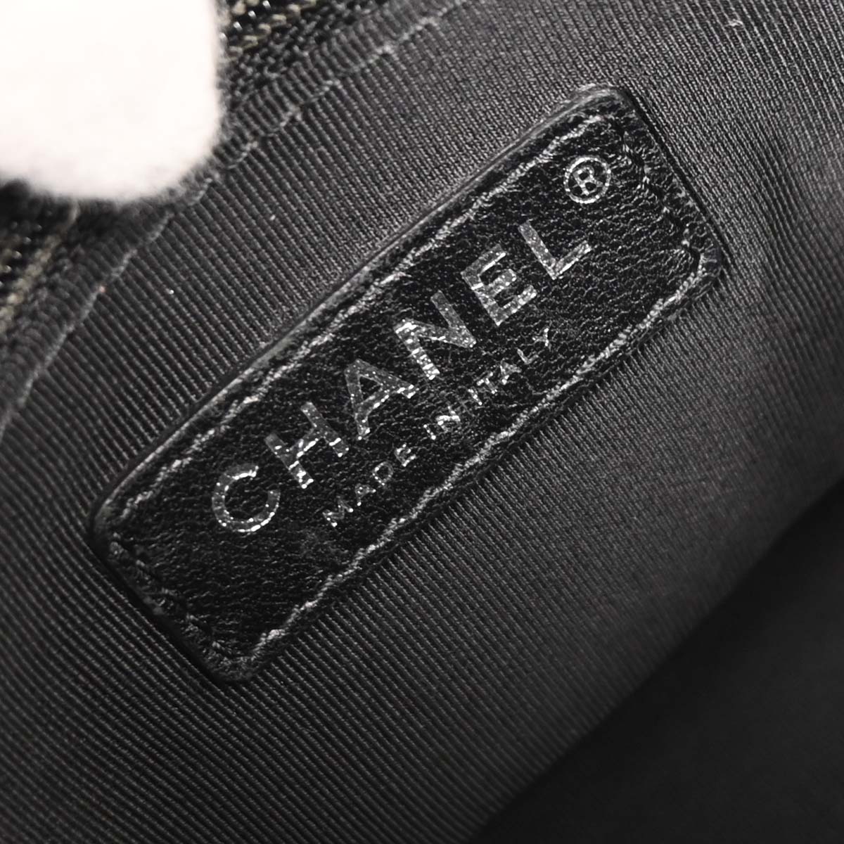 Chanel 2019 Black Calfskin Signature 2way Shoulder Handbag