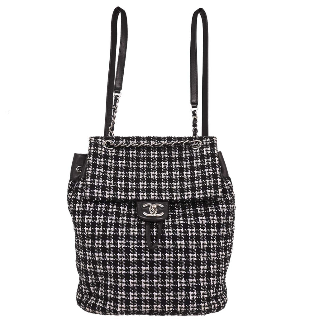 Chanel 2016-2017 Black Tweed Urban Spirit Backpack Backpack