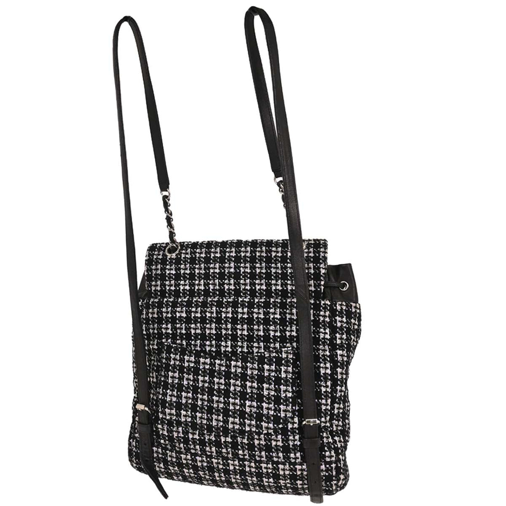 Chanel 2016-2017 Black Tweed Urban Spirit Backpack Backpack