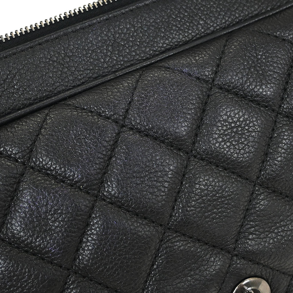 Chanel 2016-2017 Black Calfskin Shoulder Bag