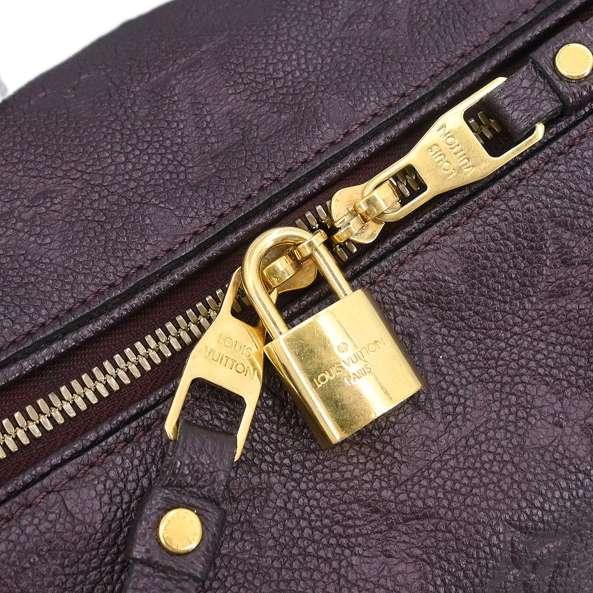 Louis Vuitton Purple Empreinte Speedy Bandouliere 25 M40765