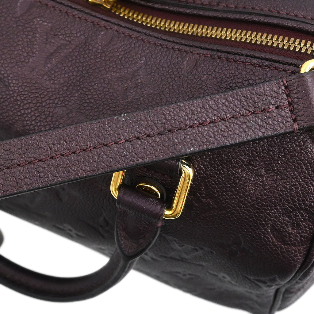 Louis Vuitton Purple Empreinte Speedy Bandouliere 25 M40765