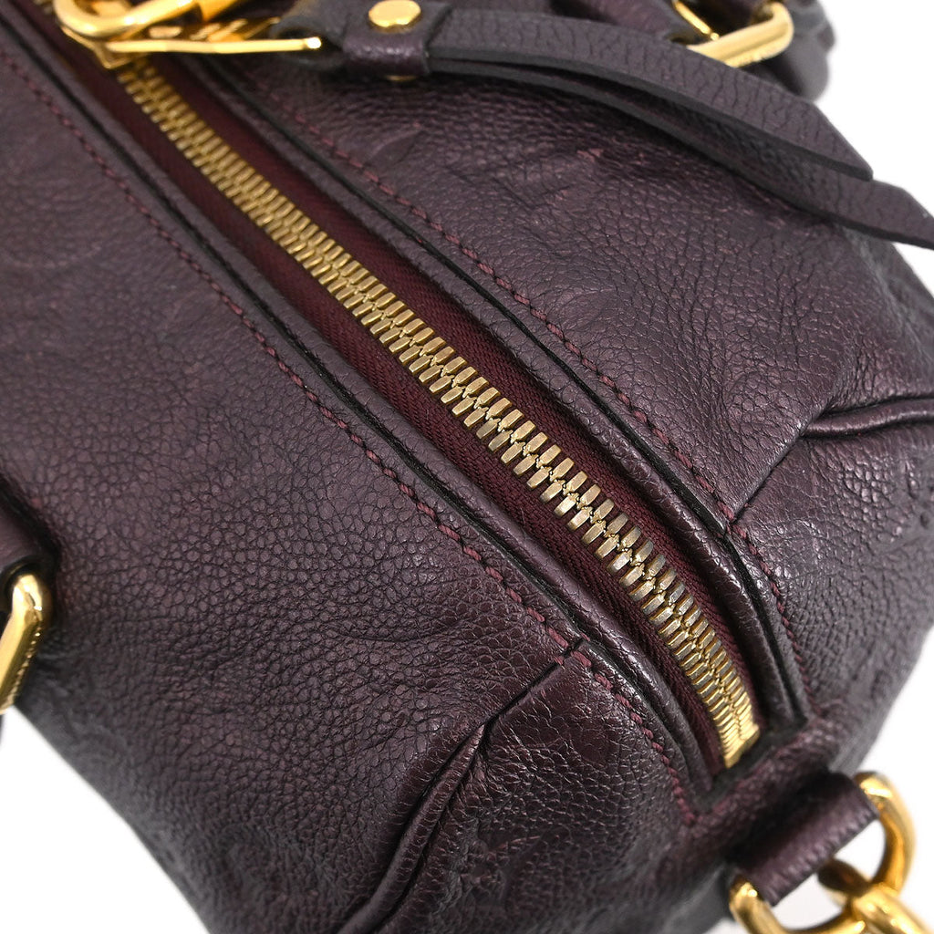 Louis Vuitton Purple Empreinte Speedy Bandouliere 25 M40765