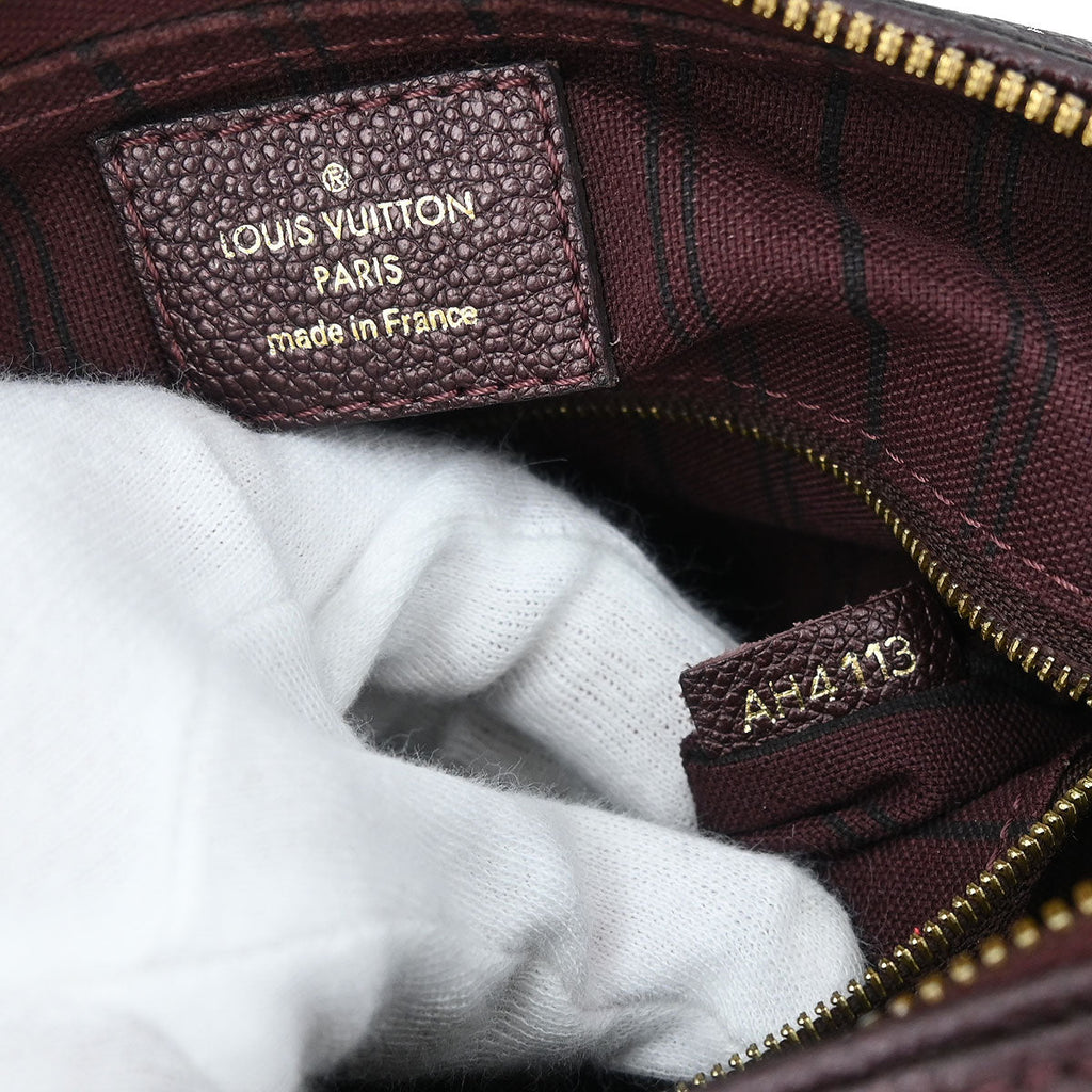 Louis Vuitton Purple Empreinte Speedy Bandouliere 25 M40765