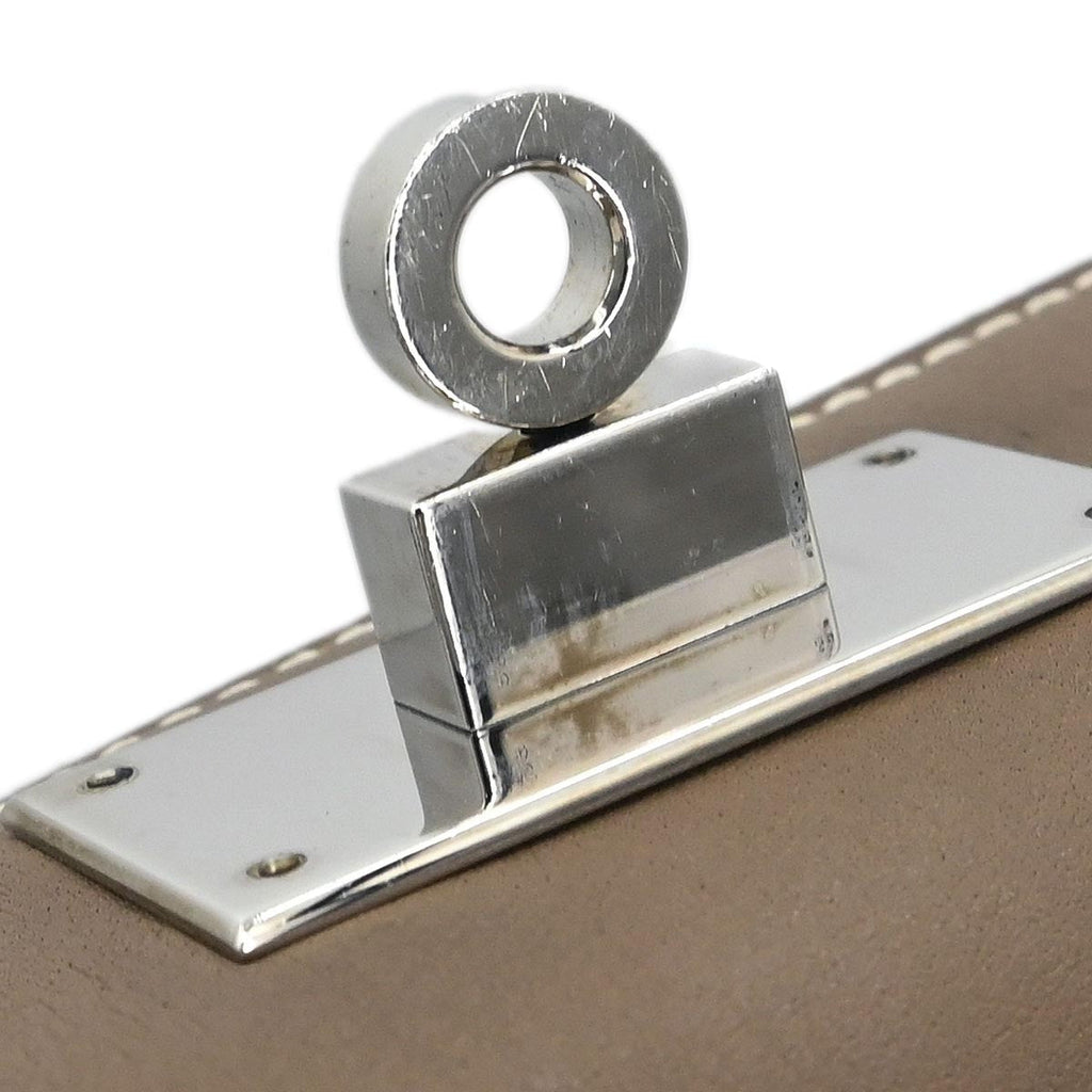 Hermes Etoupe Gray Veau Evercalf Toolbox 20 2way Shoulder Handbag