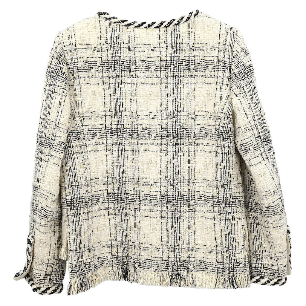 Chanel 2018 Colorless Jacket White #36