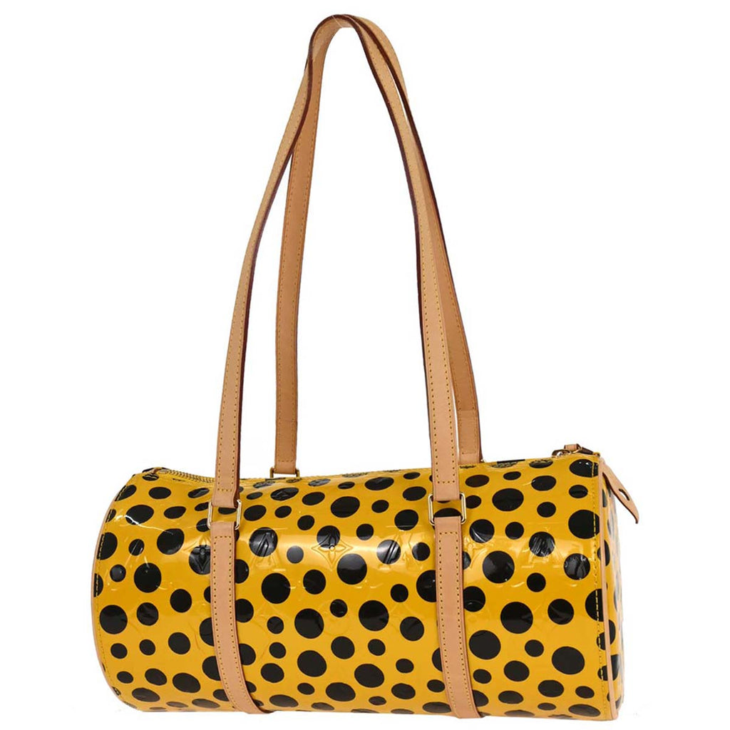 Louis Vuitton Yellow Pumpkin Dot Papillon 30 Handbag M91424