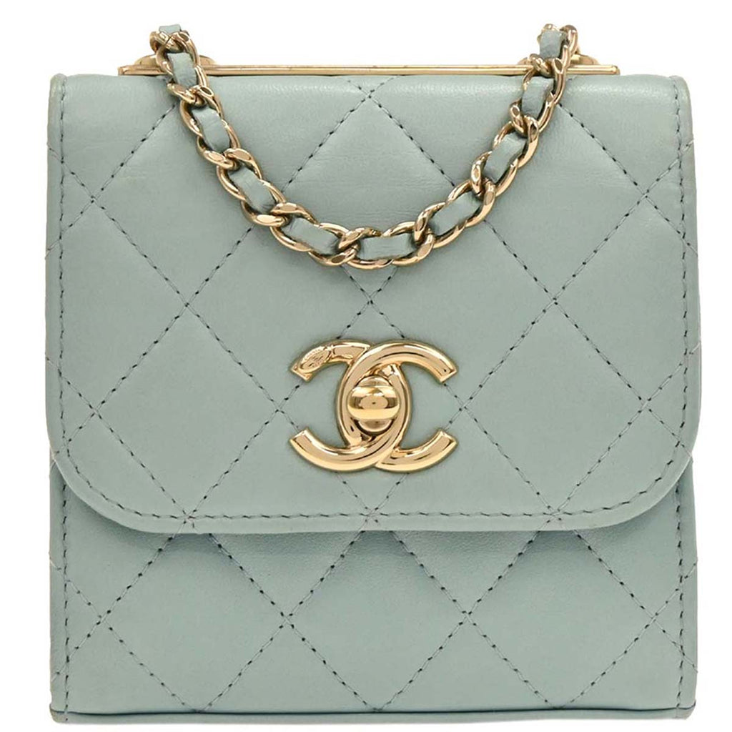 Chanel 2019 Light Blue Lambskin Trendy CC Shoulder Bag