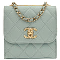 Chanel 2019 Light Blue Lambskin Trendy CC Shoulder Bag