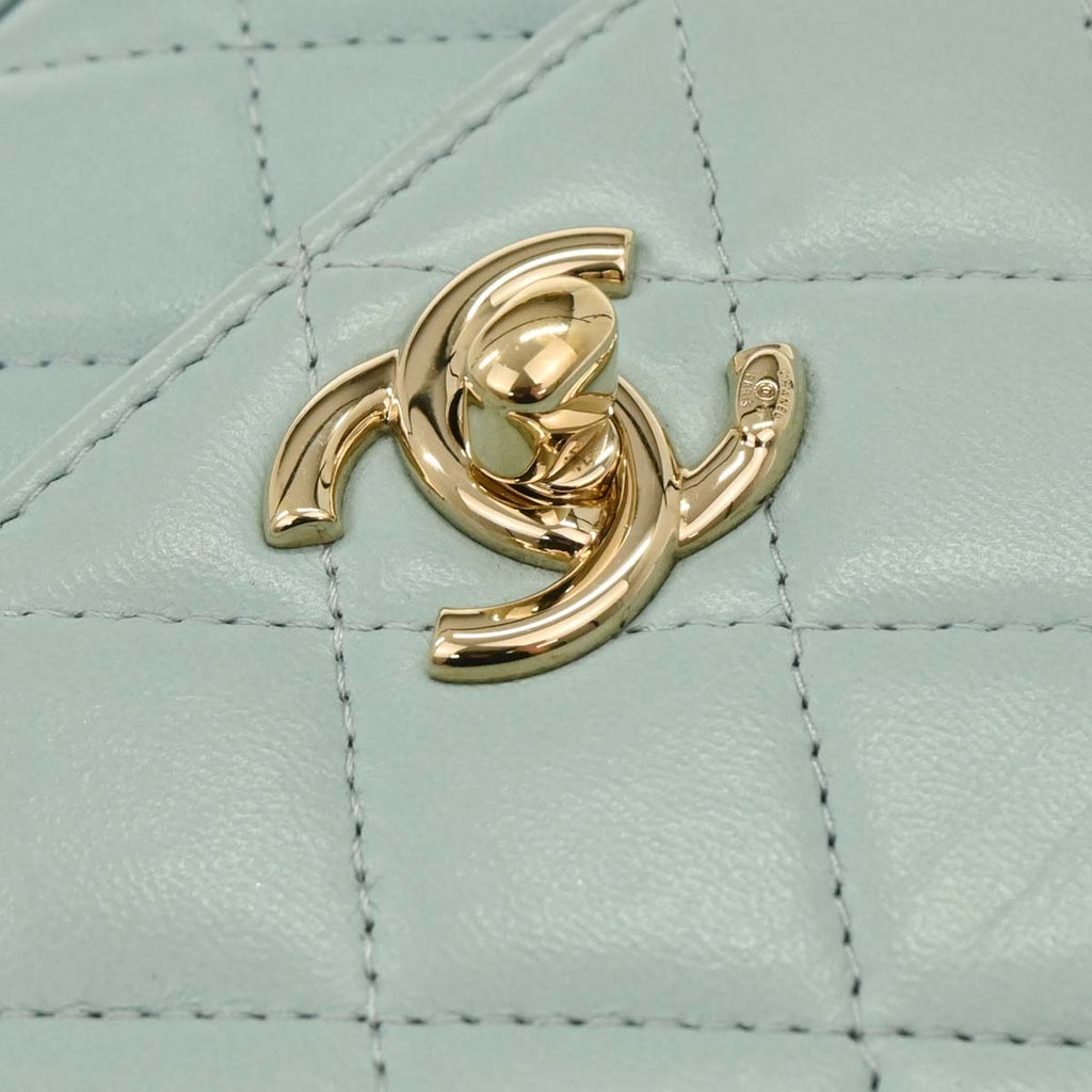 Chanel 2019 Light Blue Lambskin Trendy CC Shoulder Bag