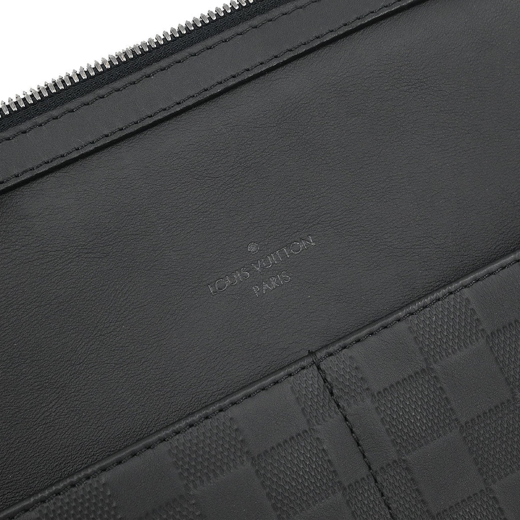 Louis Vuitton Black Damier Infini Calypso MM Shoulder Bag N41201