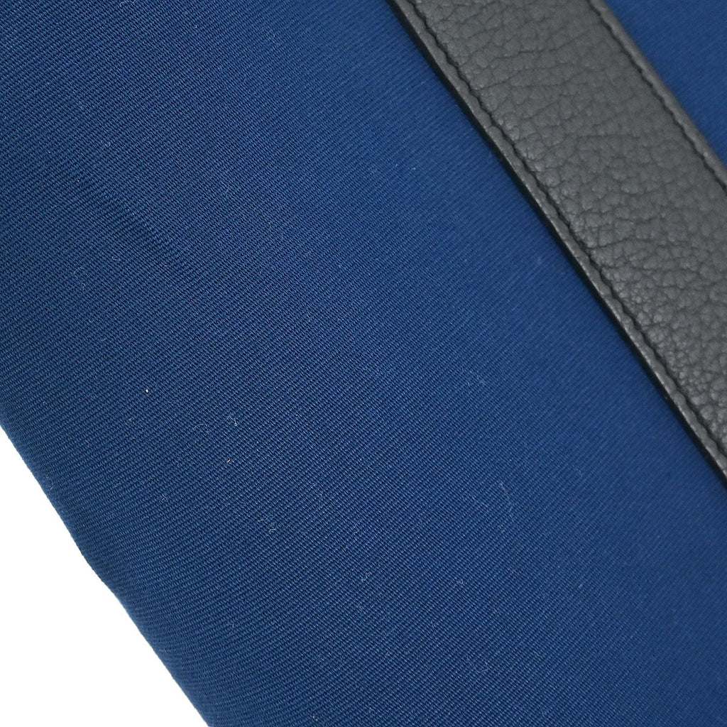 Hermes Navy Toile Officier Negonda Garden Party 36 PM Tote Bag