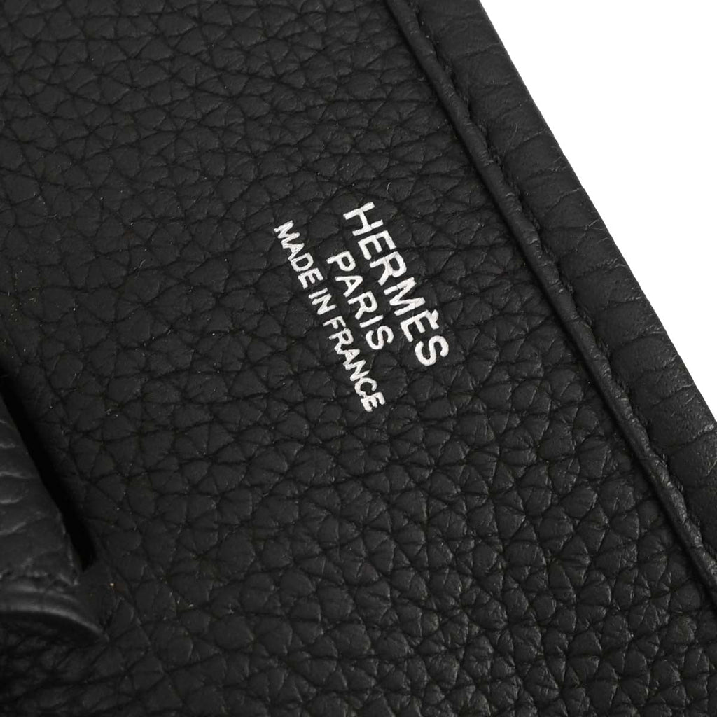 Hermes Black Taurillon Clemence Evelyne 3 29 PM Shoulder Bag