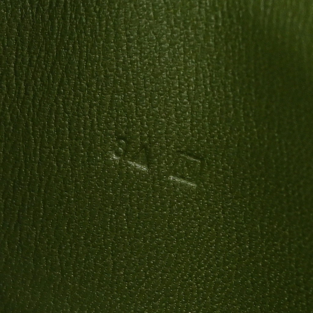 Hermes * Olive Green Alligator Bearn Soufflet Wallet