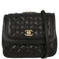 Chanel 2018-2019 Black Lambskin Shoulder Bag