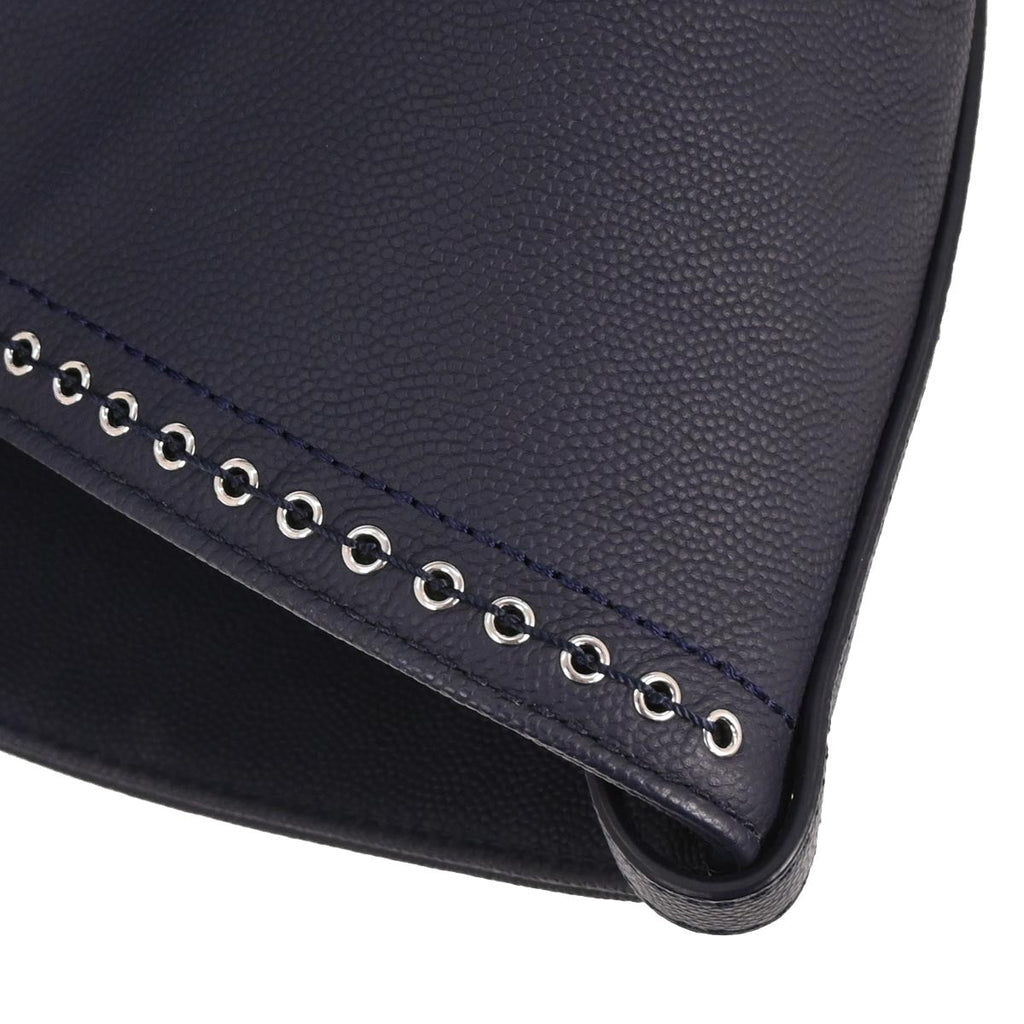 Chanel 2019 Navy Caviar Coco Eyelets Large Shopping Tote Bag
