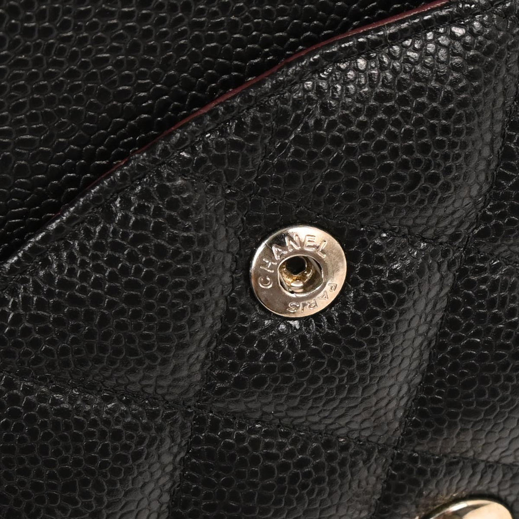 Chanel 2011 Black Caviar Jumbo Classic Double Flap Shoulder Bag