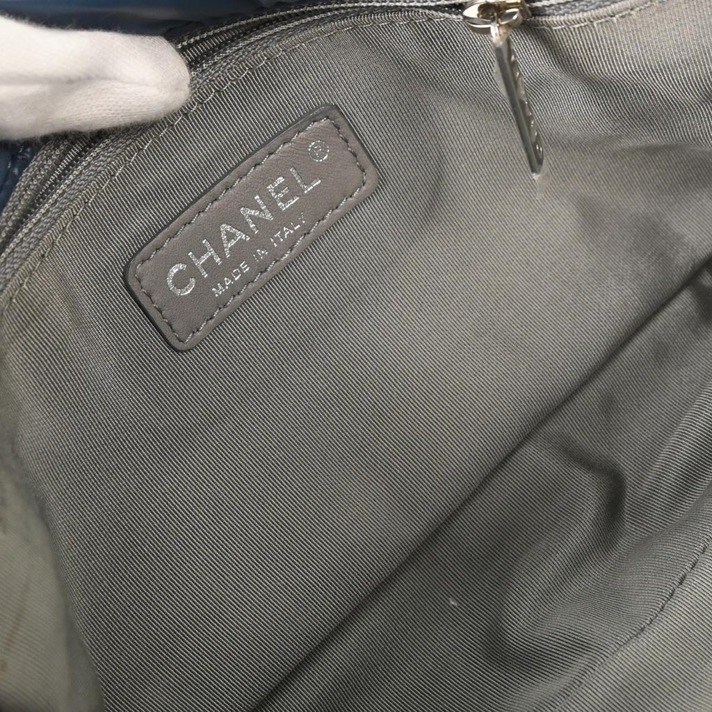Chanel 2010-2011 Blue Nylon Paris-Byzance Tweed On Stitch Flap Bag