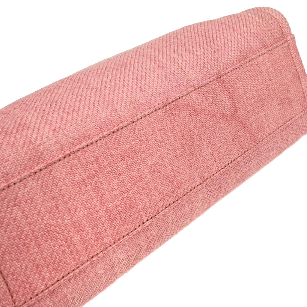 Chanel 2013-2014 Pink Canvas Small Deauville Tote Bag