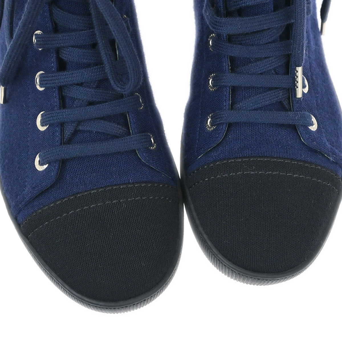 Chanel * Navy Sneakers Shoes #36