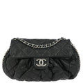 Chanel 2011 Black Calfskin Chain Around Shoulder Bag