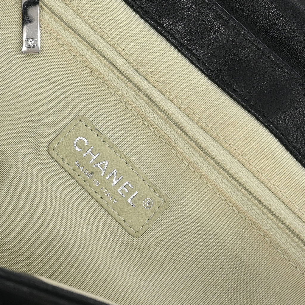 Chanel 2011 Black Calfskin Chain Around Shoulder Bag