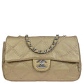 Chanel 2011 Gold Lambskin Ultra Stitch Flap Bag