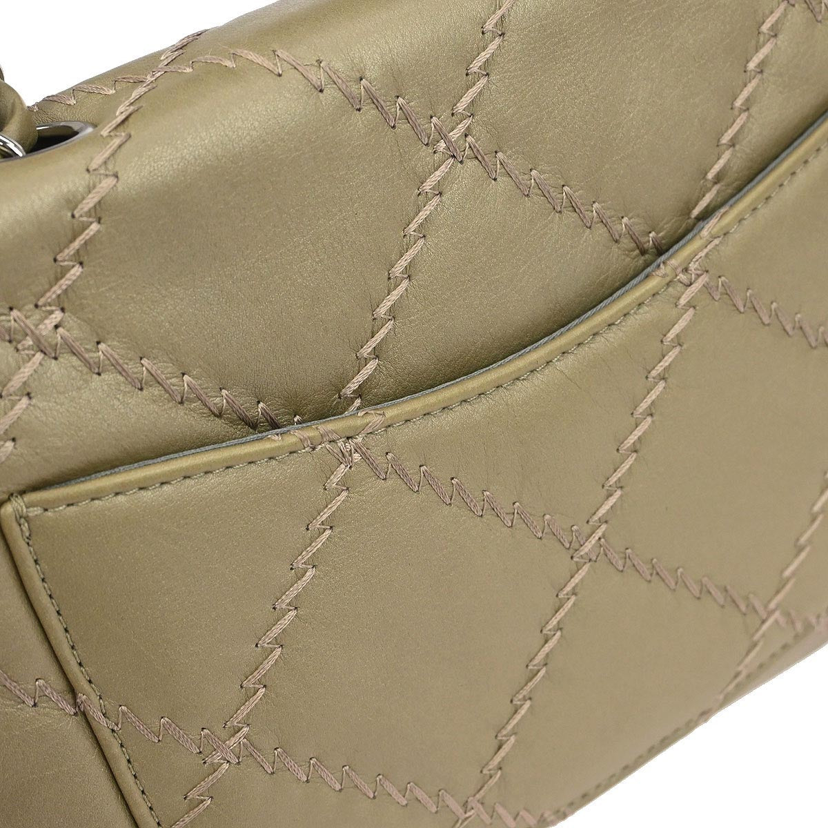 Chanel 2011 Gold Lambskin Ultra Stitch Flap Bag
