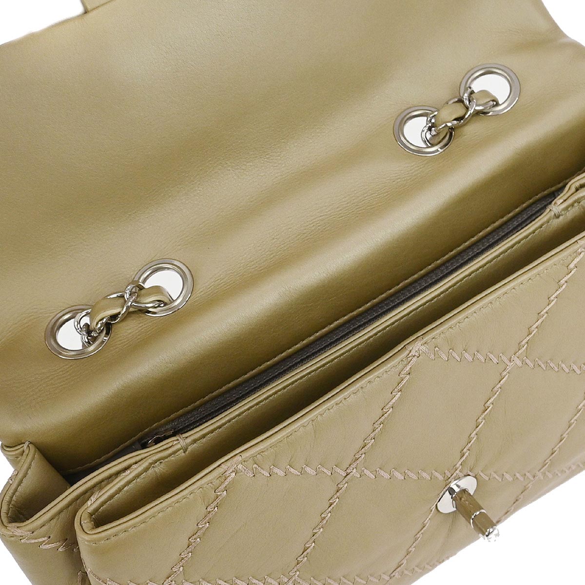 Chanel 2011 Gold Lambskin Ultra Stitch Flap Bag
