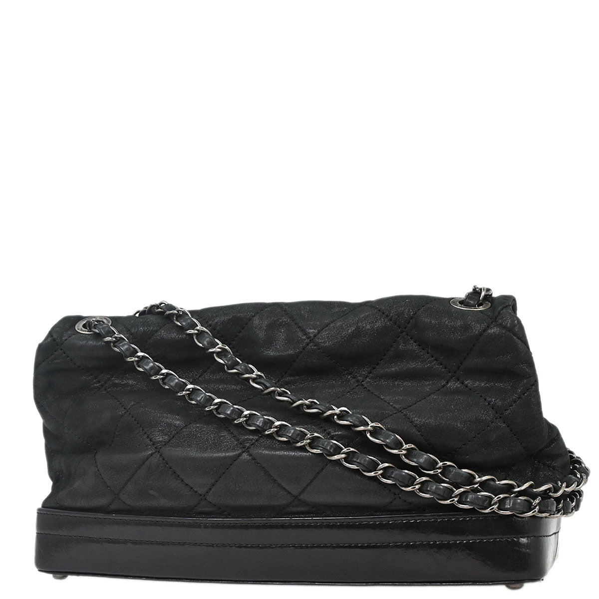 Chanel 2010-2011 Black Calfskin Shoulder Bag