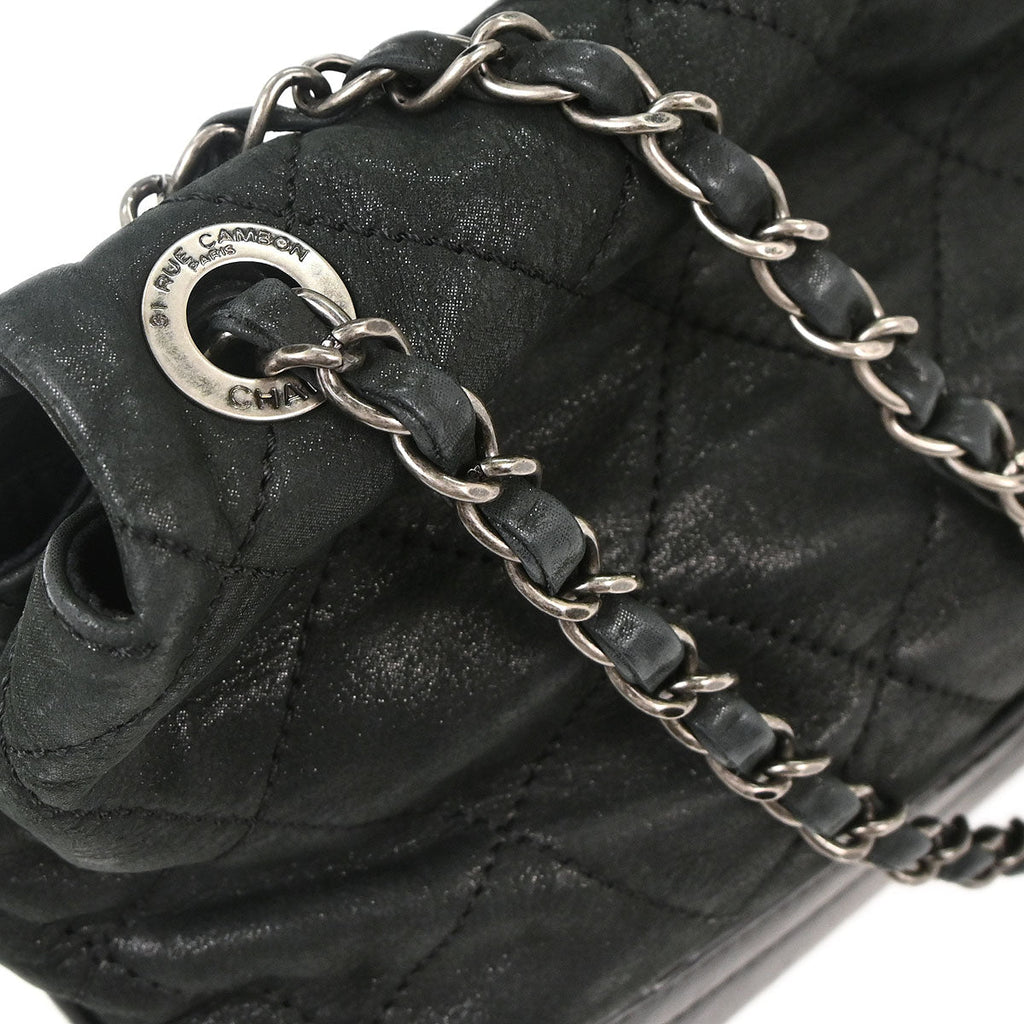 Chanel 2010-2011 Black Calfskin Shoulder Bag