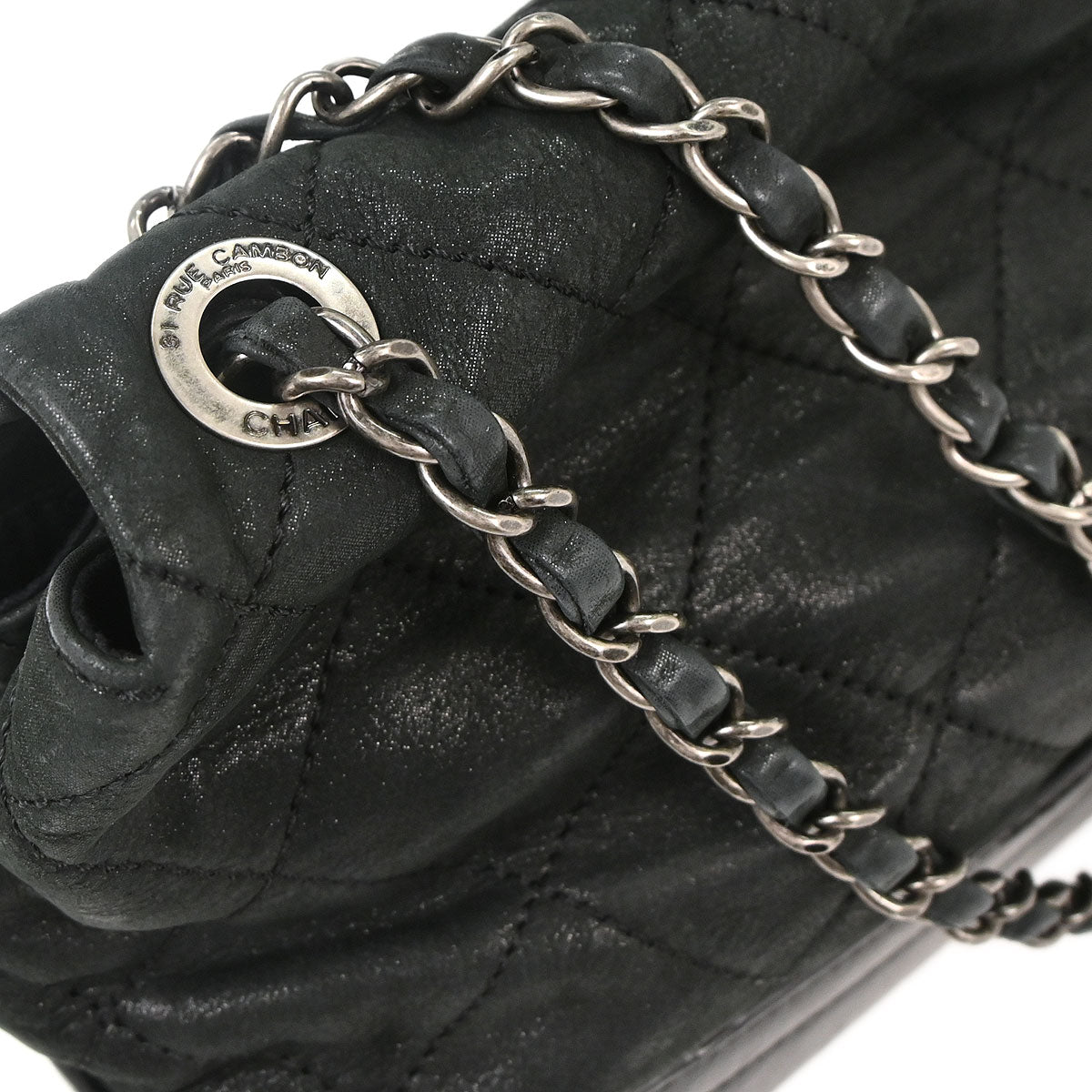 Chanel 2010-2011 Black Calfskin Shoulder Bag