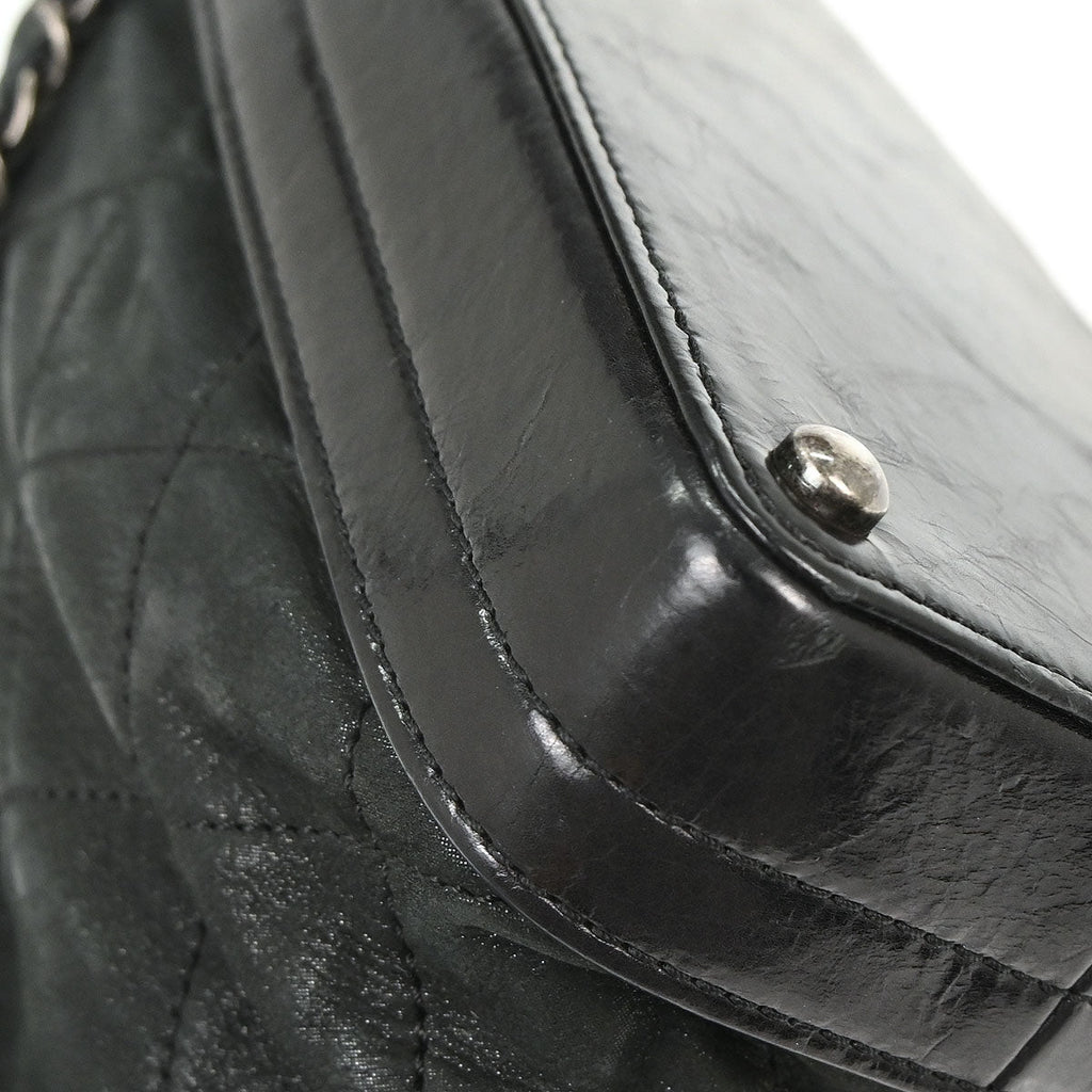 Chanel 2010-2011 Black Calfskin Shoulder Bag