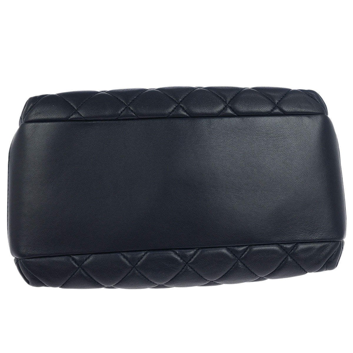 Chanel 2015-2016 Navy Lambskin Trendy CC Bowling Bag