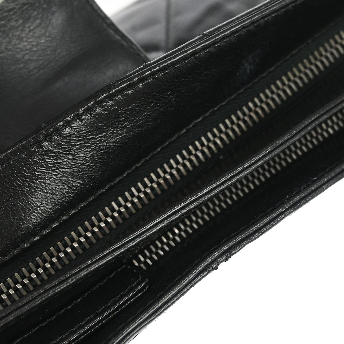 Chanel 2014 Black Calfskin Coco Pleats Clutch Crossbody Bag