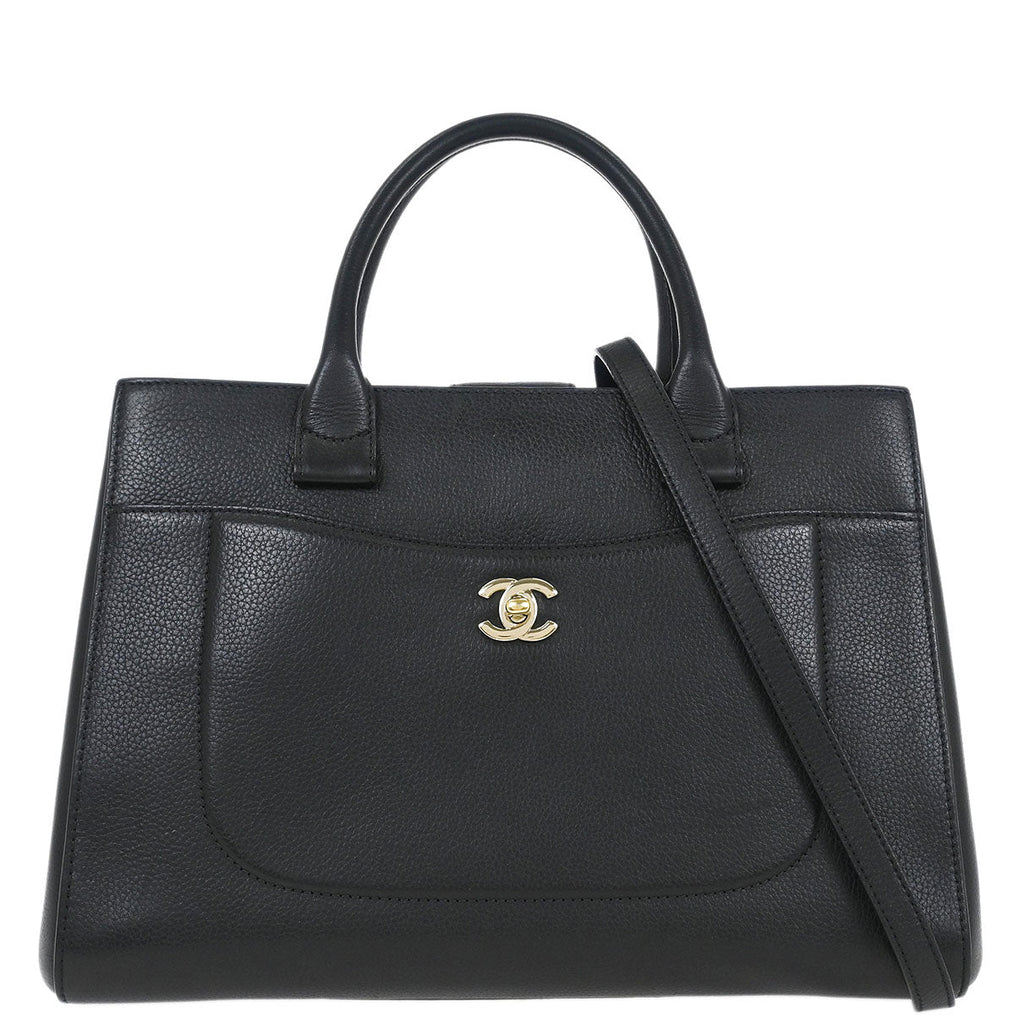 Chanel 2017-2018 Black Calfksin Neo Executive Tote