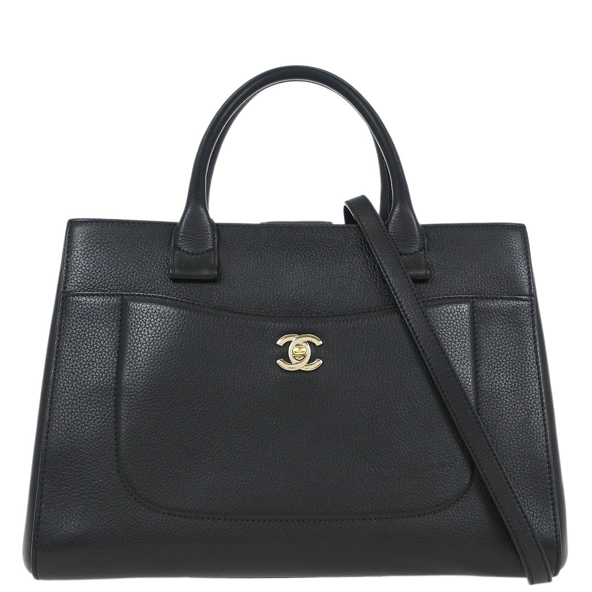 Chanel 2017-2018 Black Calfksin Neo Executive Tote