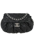 Chanel 2011 Black Calfskin Chain Around Shoulder Bag