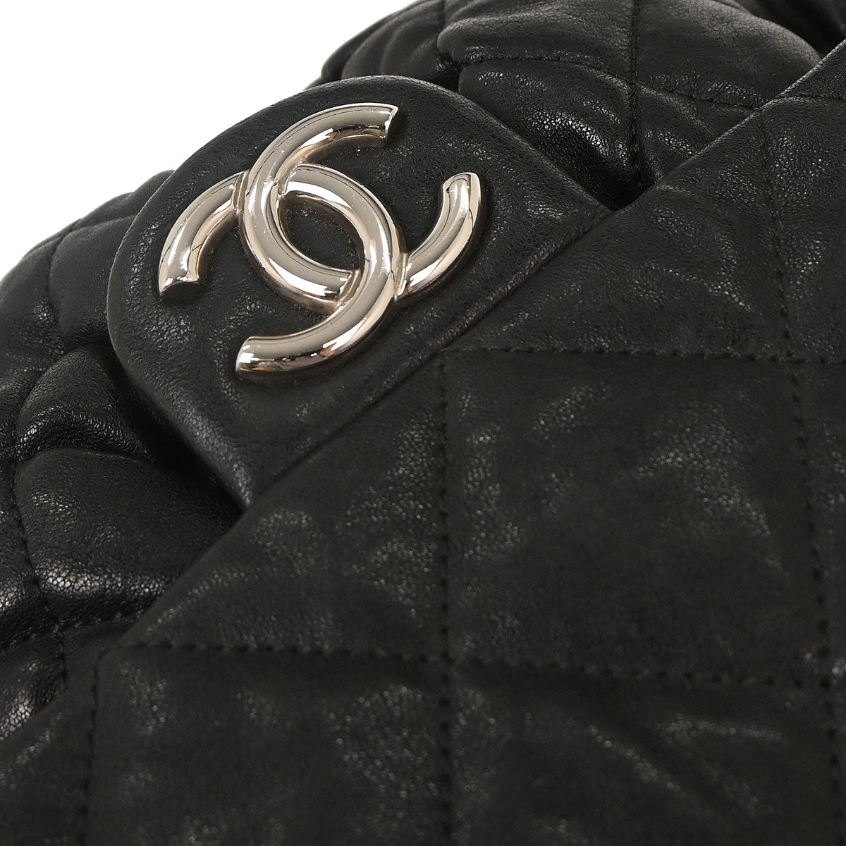 Chanel 2011 Black Calfskin Chain Around Shoulder Bag