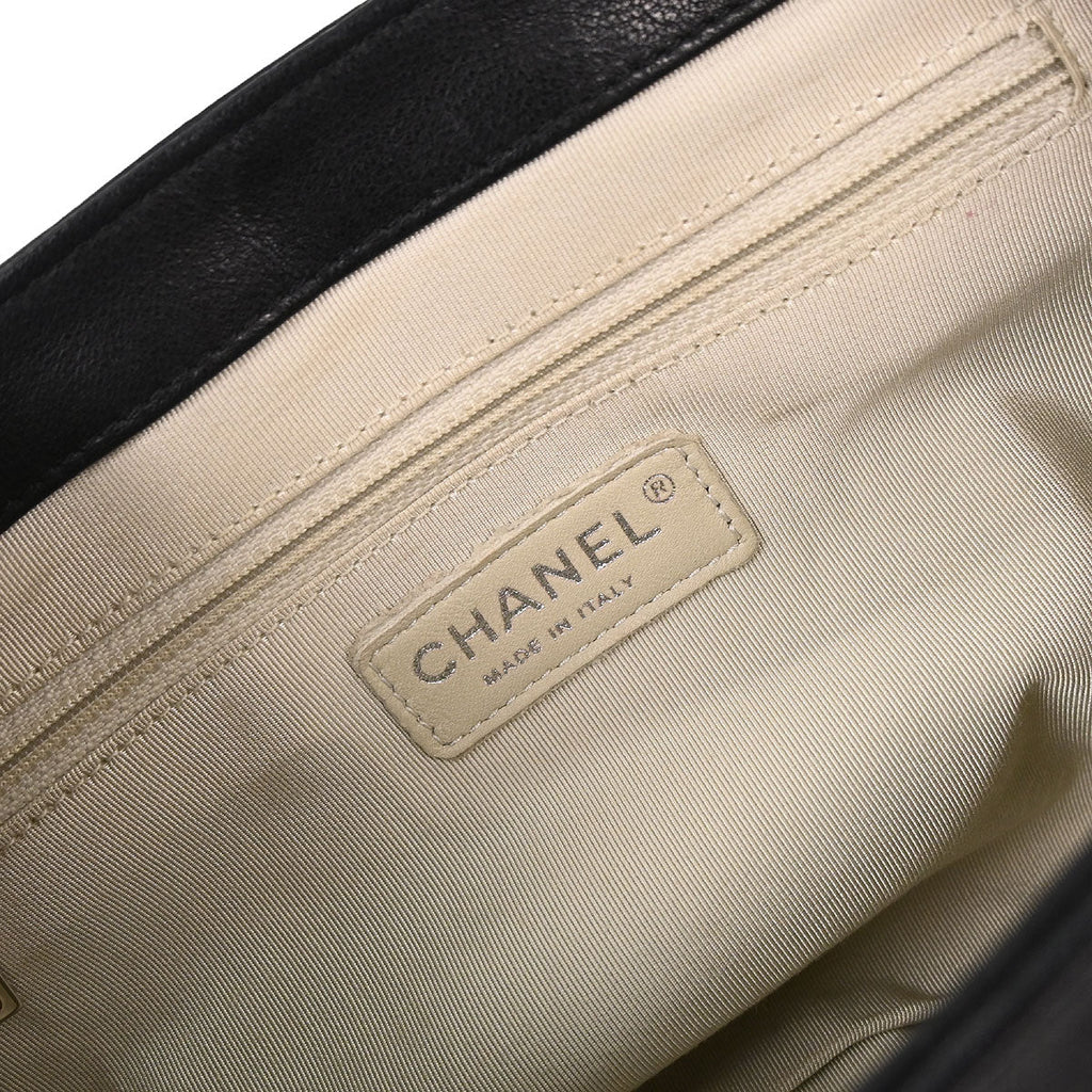 Chanel 2011 Black Calfskin Chain Around Shoulder Bag