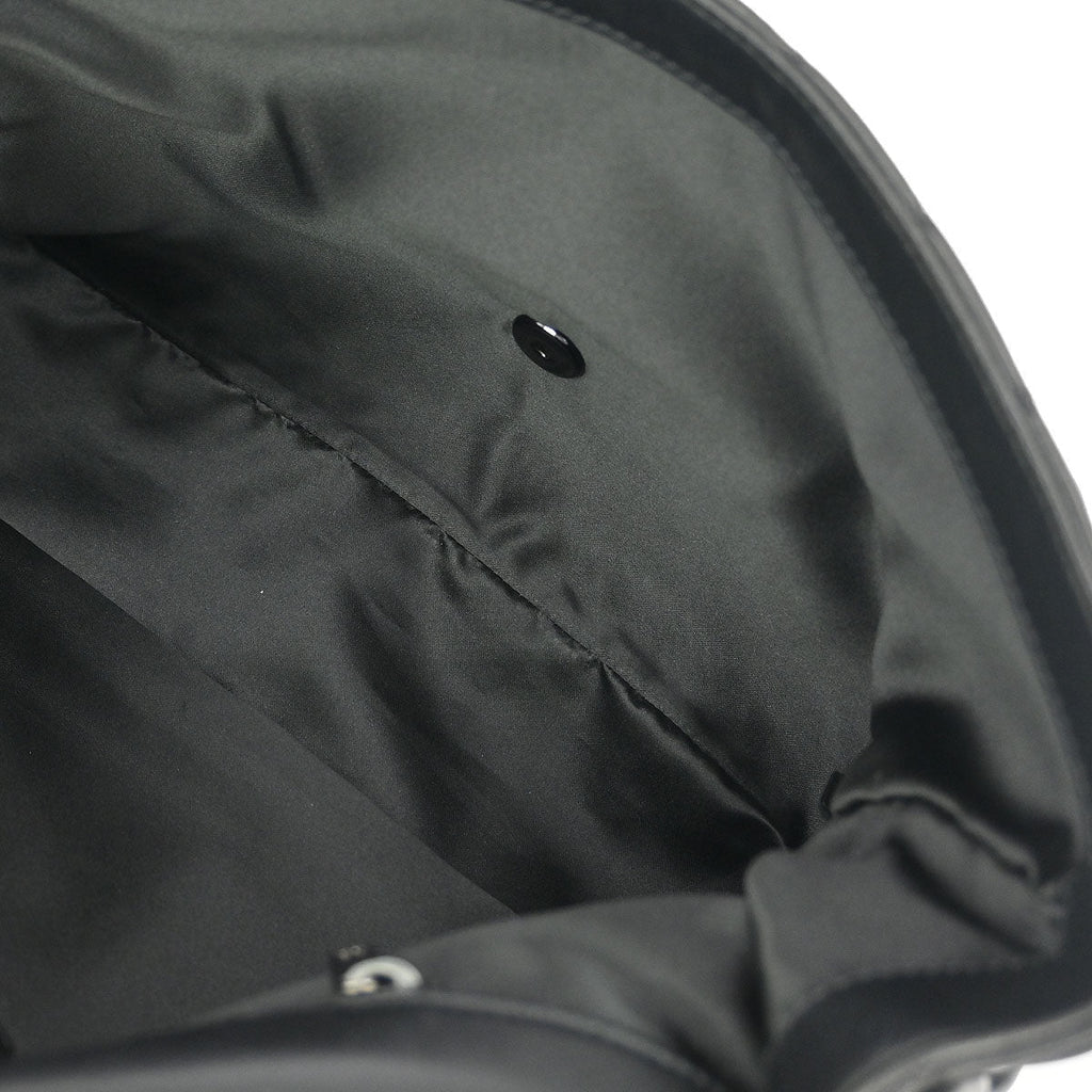 Chanel 2011 Black Lambskin Mademoiselle Jumbo Flap Bag