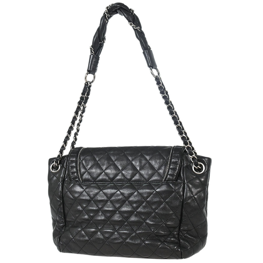 Chanel 2011 Black Calfskin Istanbul Accordion Flap Bag
