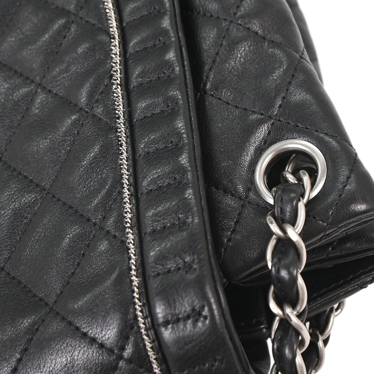 Chanel 2011 Black Calfskin Istanbul Accordion Flap Bag