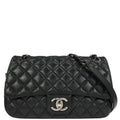 Chanel 2015-2016 Black Lambskin Easy Flap Bag
