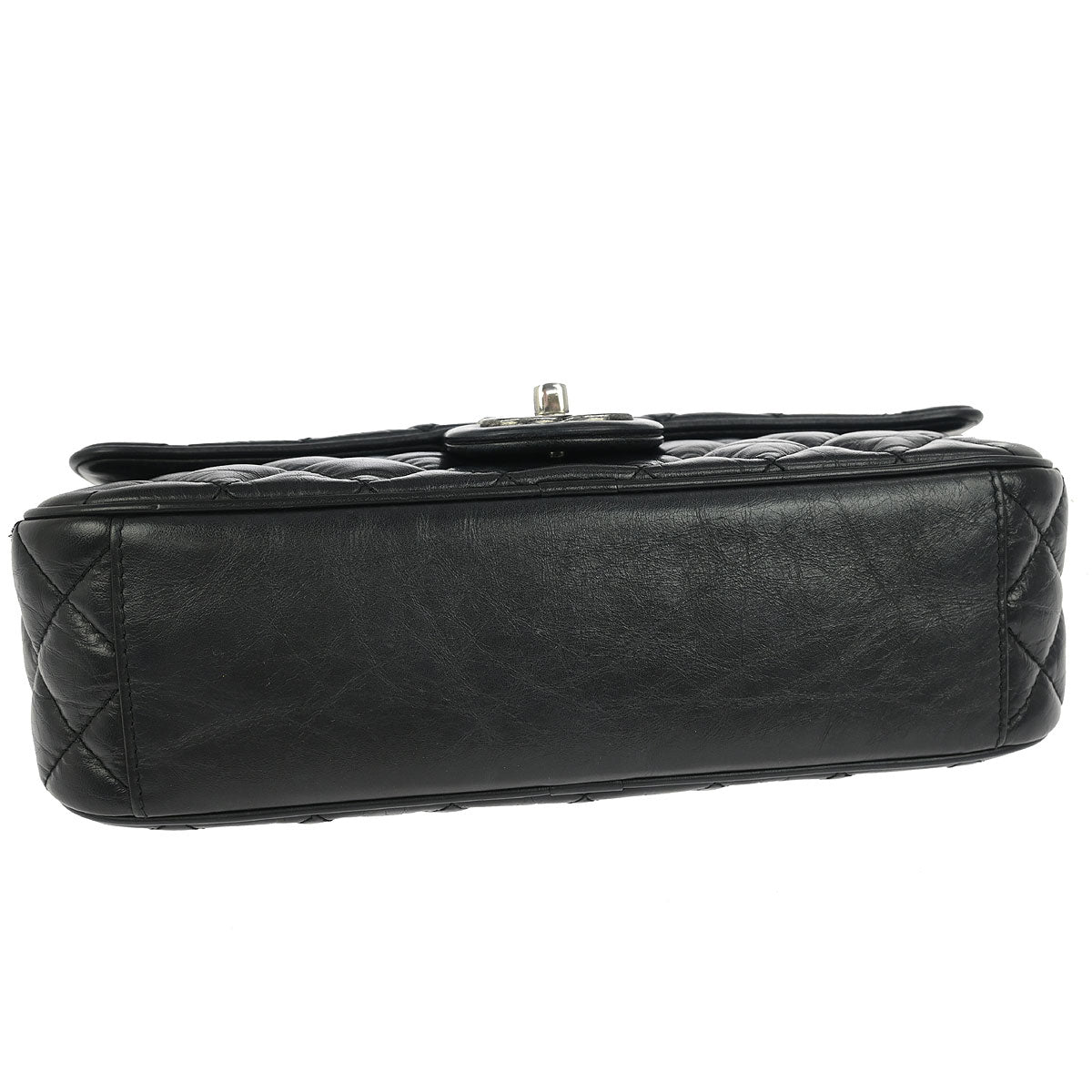 Chanel 2015-2016 Black Lambskin Easy Flap Bag