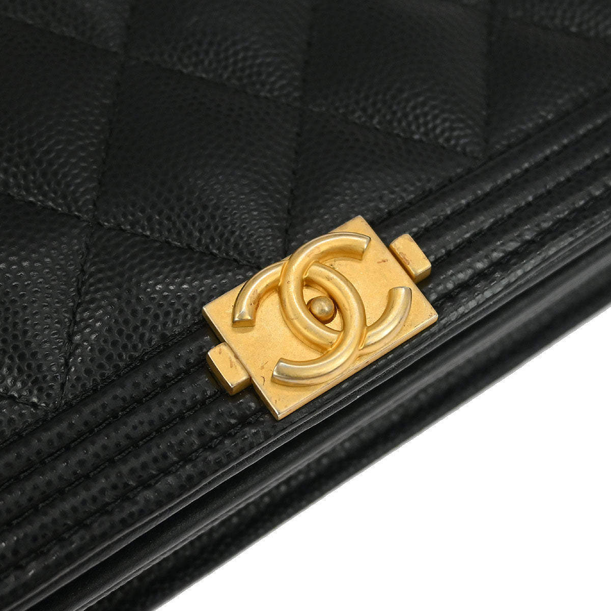 Boy Chanel 2017-2018 Black Caviar WOC Small Wallet on Chain Bag