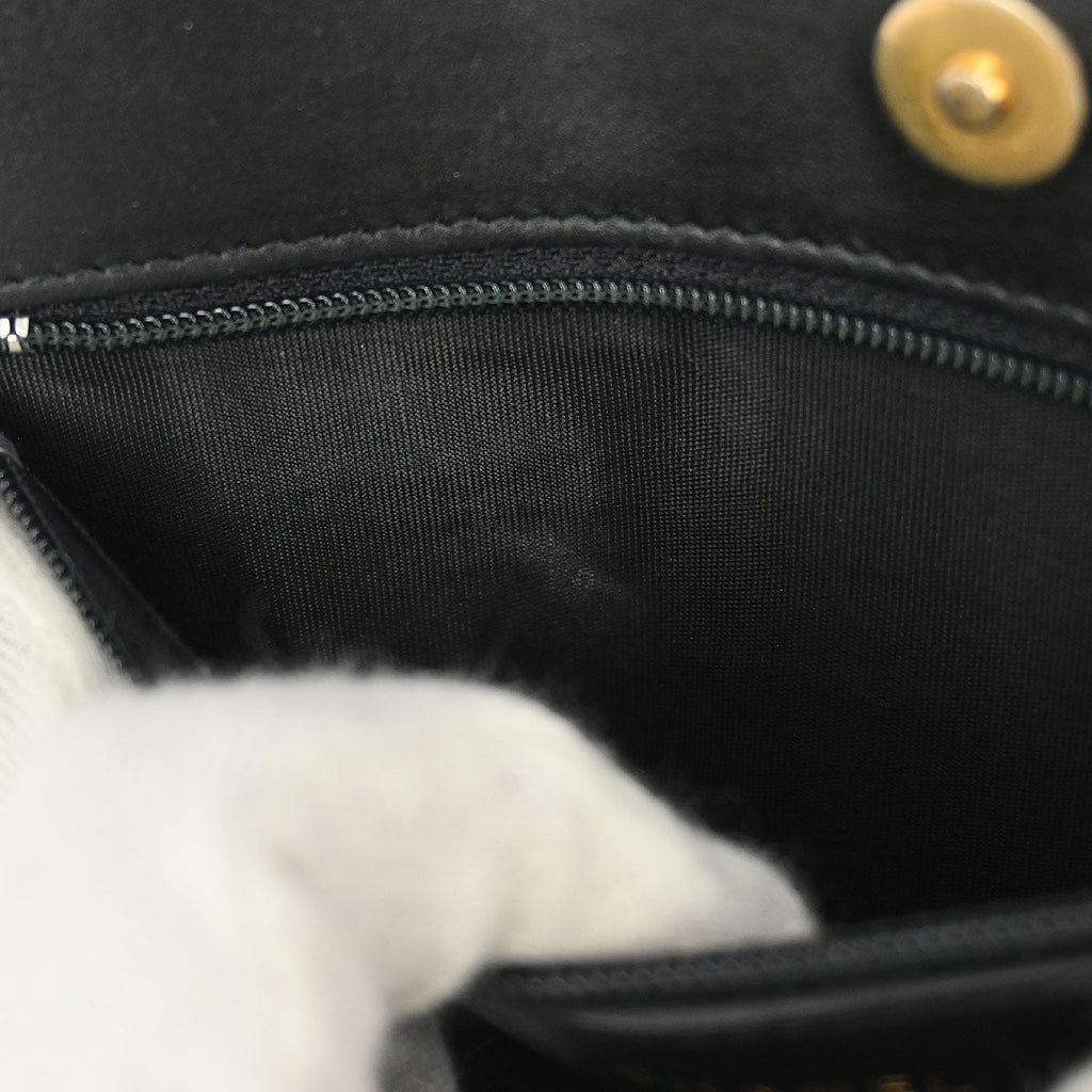 Boy Chanel 2017-2018 Black Caviar WOC Small Wallet on Chain Bag